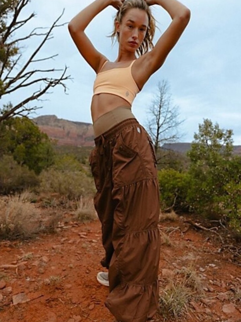 Free People Set Me free cargo joggers pants, small - Picture 2 of 7